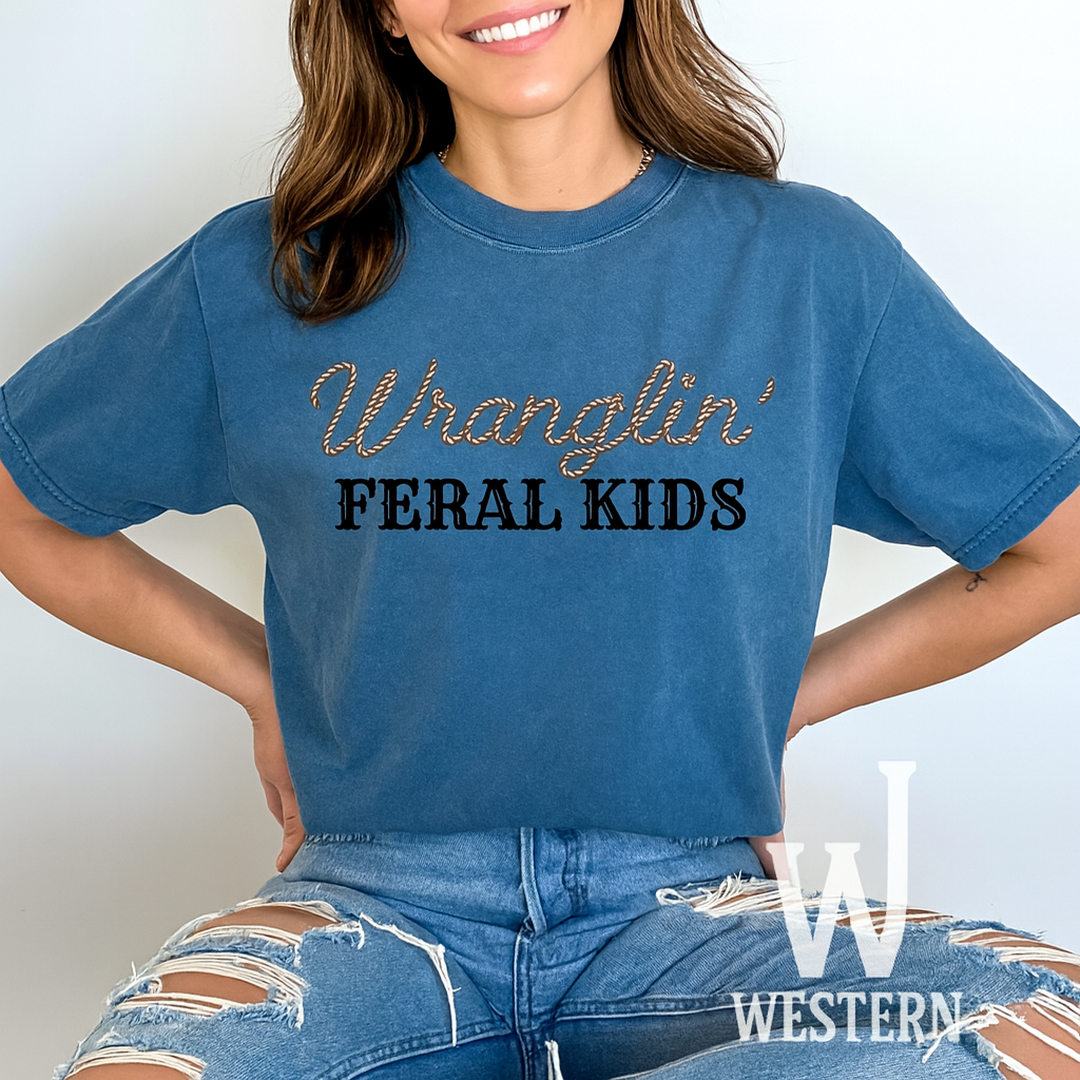 Wranglin’ Feral Kids Tee