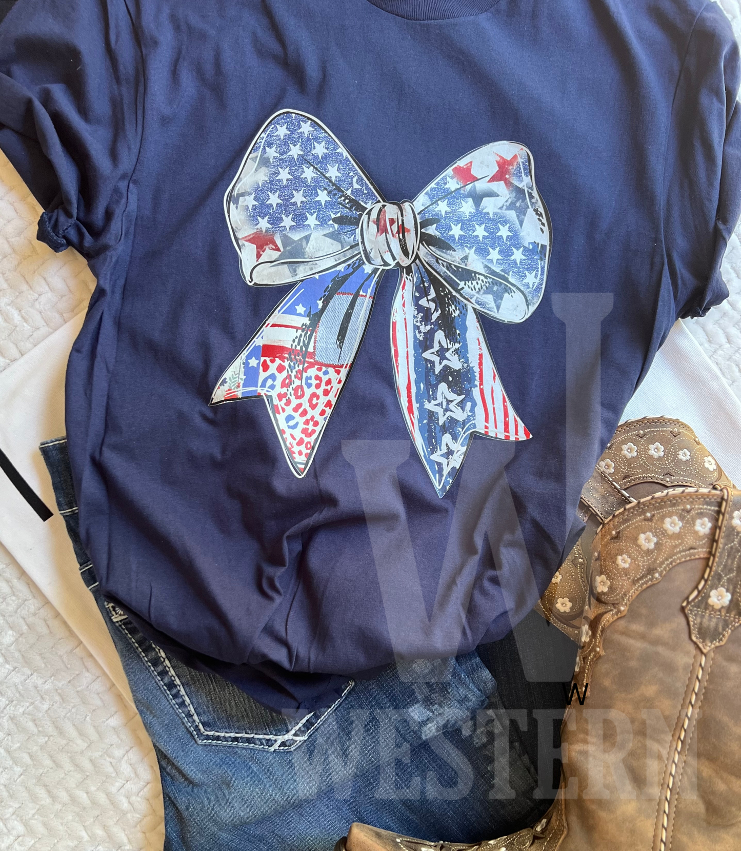 Patriotic Bow Tee