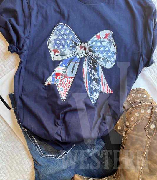 Patriotic Bow Tee