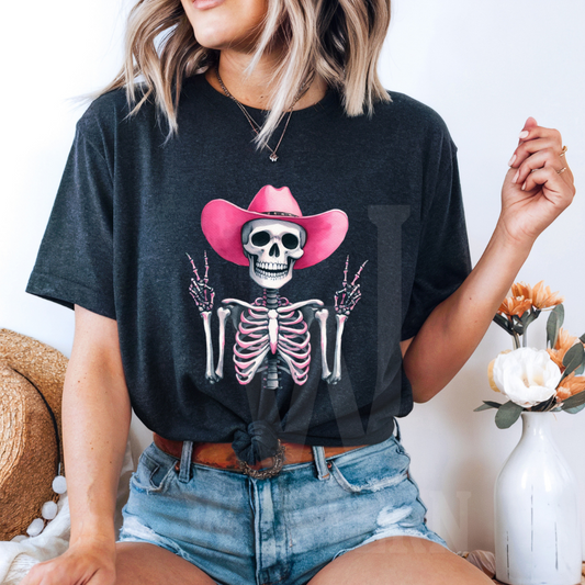 Howdy Bones Cowgirl Tee