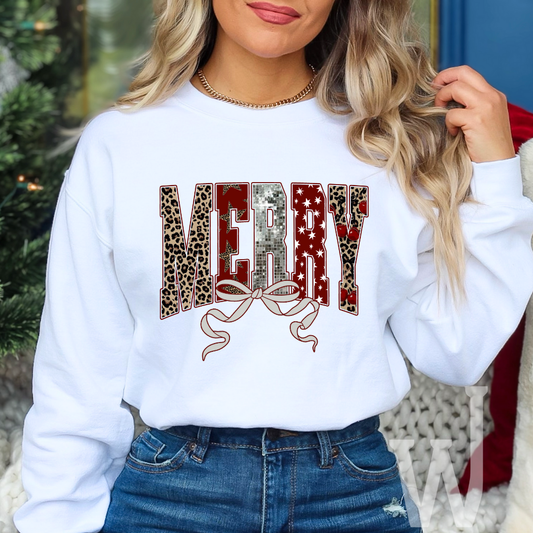 Retro Merry Sweatshirt